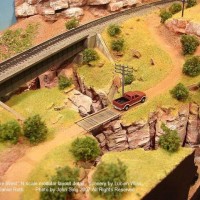 Details on Lucien Wiss / Daniel Roth "Somewhere West" N scale lay