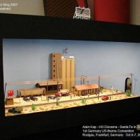 Alain Kap of Luxembourg:  HO Santa Fe diorama