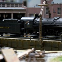 Clinchfield Mallet Engine 510 leaves roundhouse
