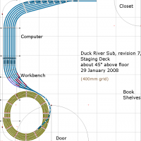 Track Plan, revision 7 : Staging Deck