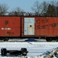 No questions as to this boxcar's heritage!