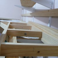 Mockup of staging yard helix-end ladder