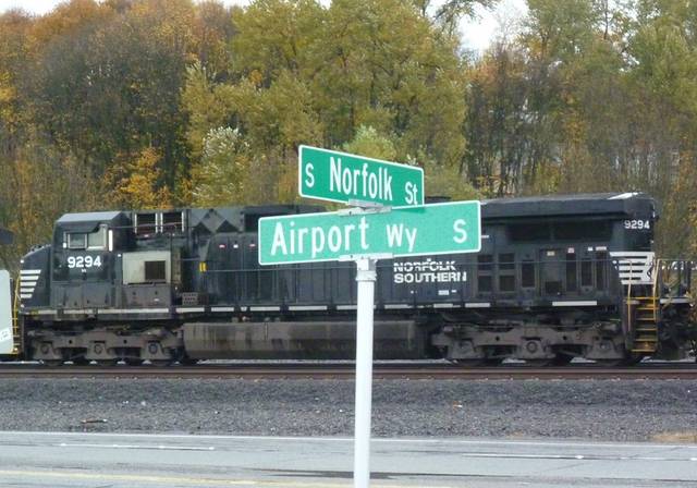 Airport Way and Norfolk Southern 9294