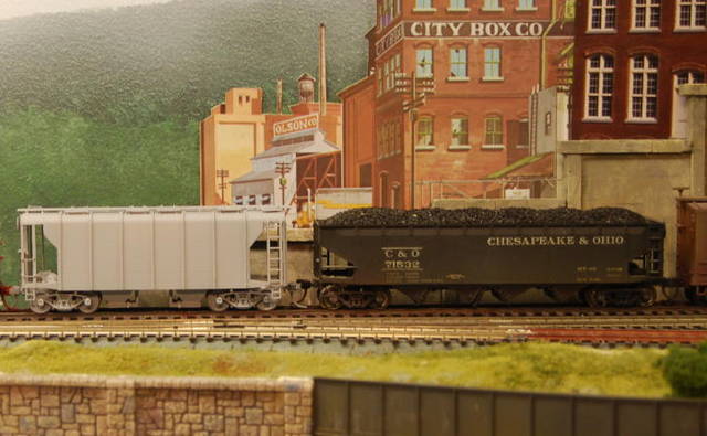 B&O Wagon Top Hopper out of the Paint Shop (F&C Kit)