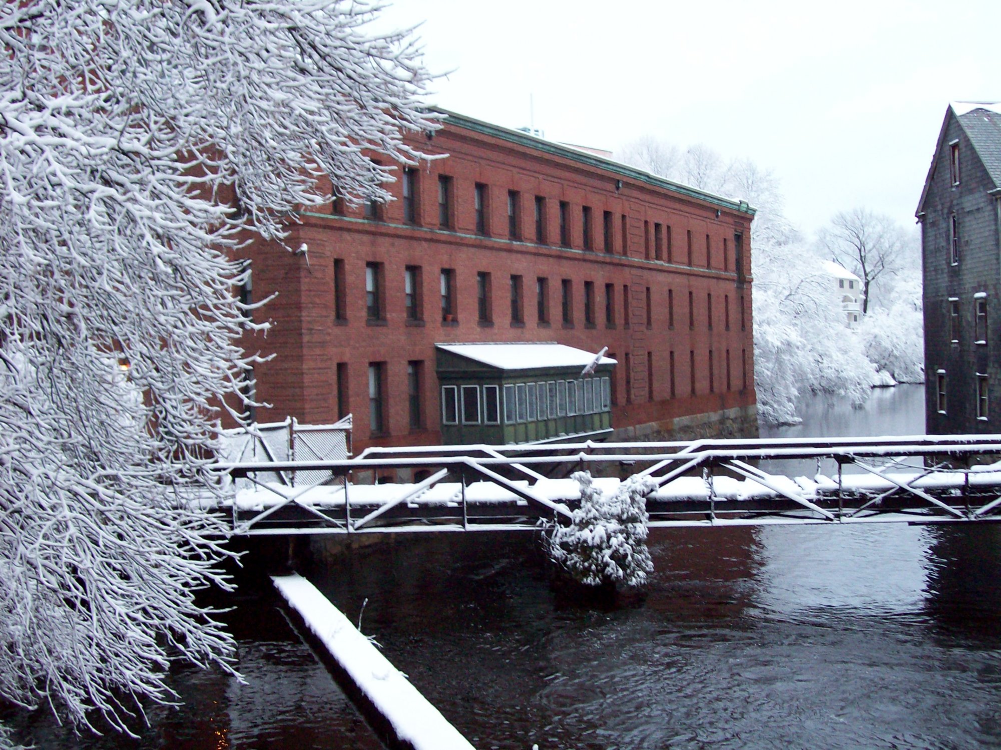 Baker Chocolate Factory in Winter.