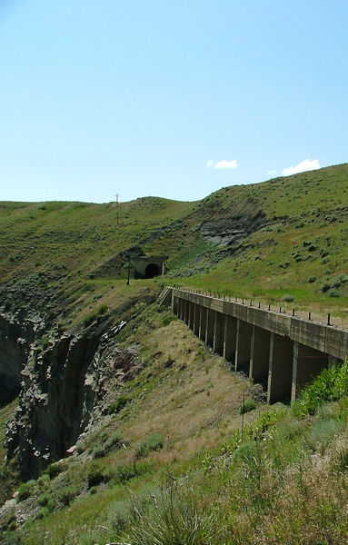 Belt Creek Tunnel 5, looking west