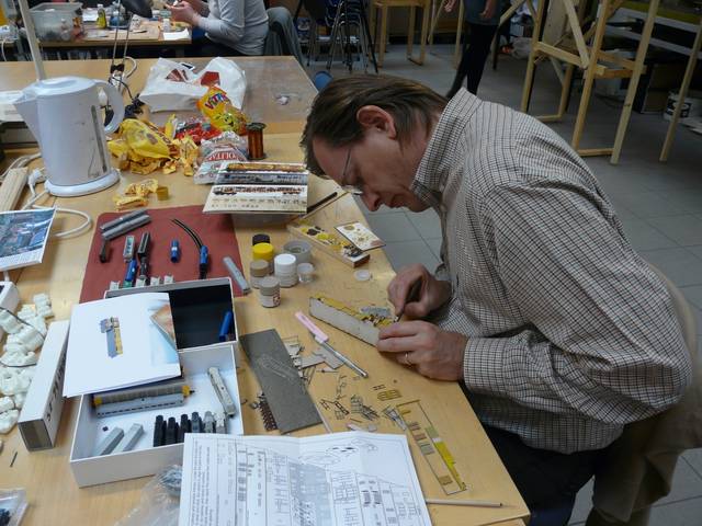 Hans works on the MTL station kit