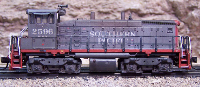 Kitbashed N Scale SP SW1500 Finished