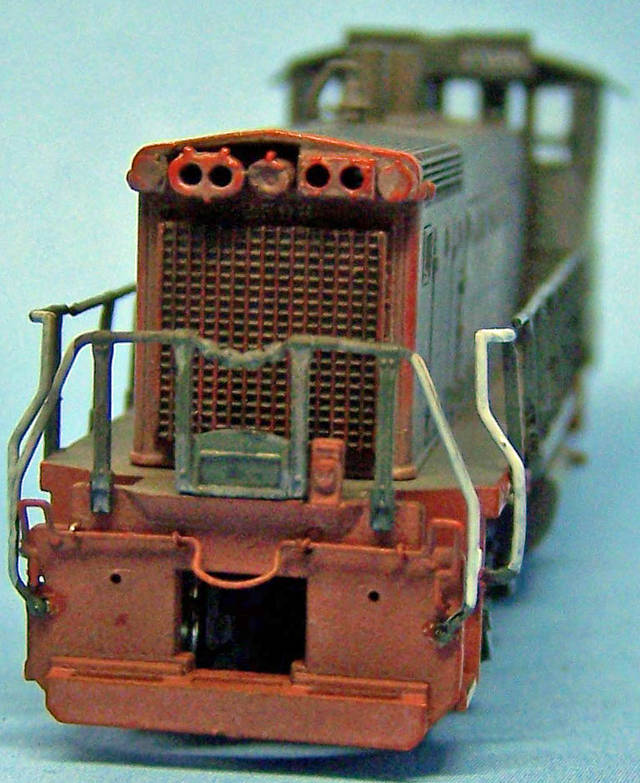 Kitbashed N Scale SW1500 With Windows &amp; Handrails