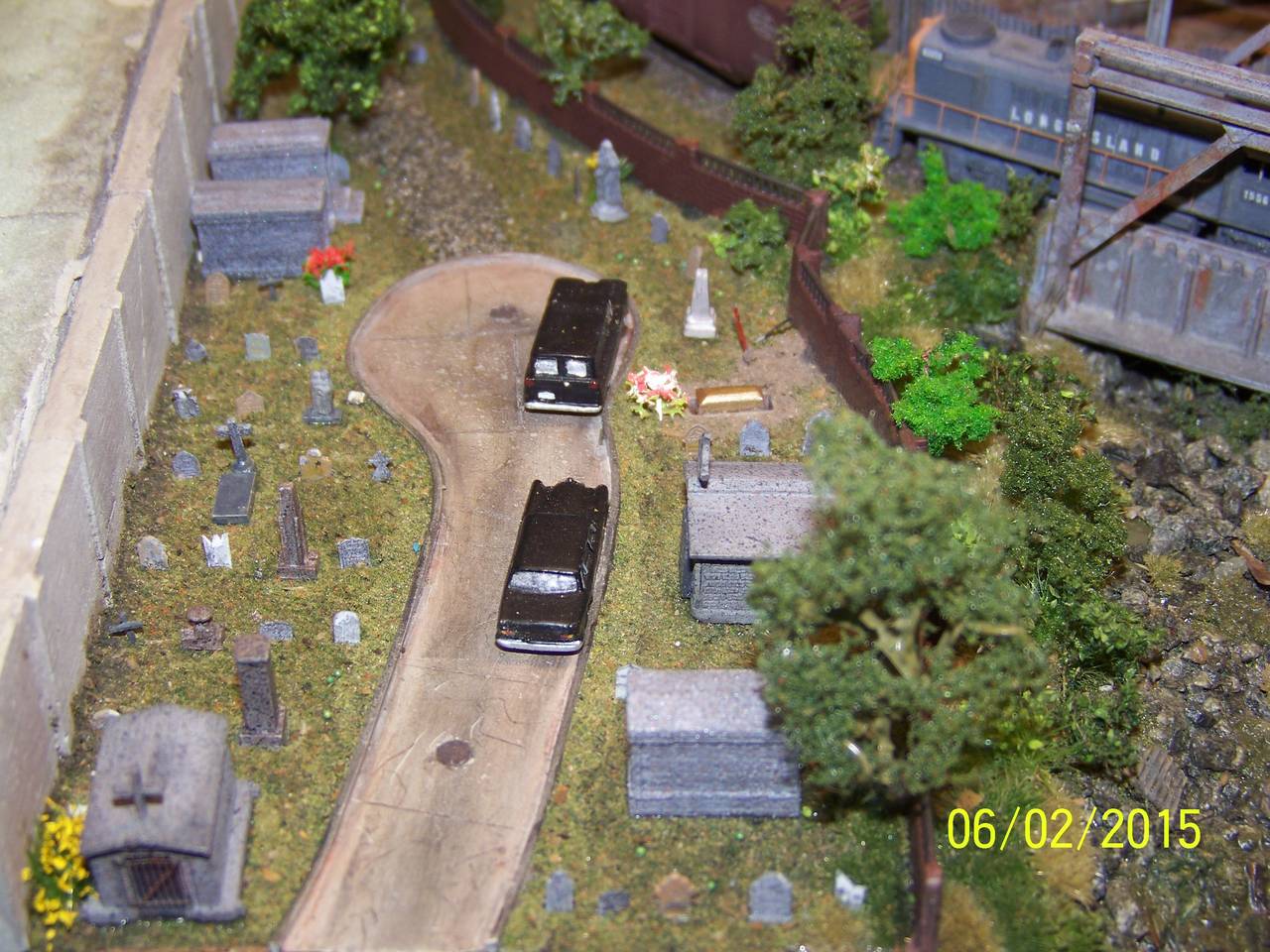 LIRR Z Scale Cavalry Cemetery 1