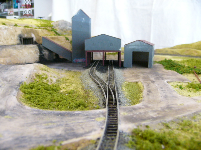 Mine area now with ballasted track