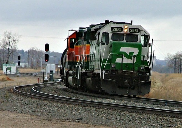Minot, ND and a BNSF local returning to Gavin yard