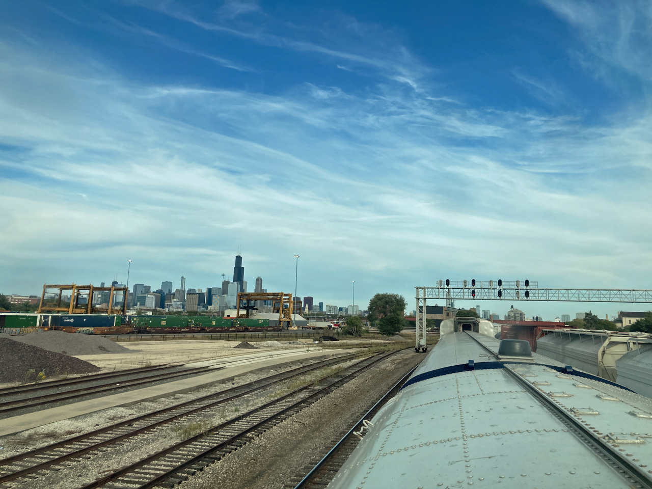 Pulling into Chicago