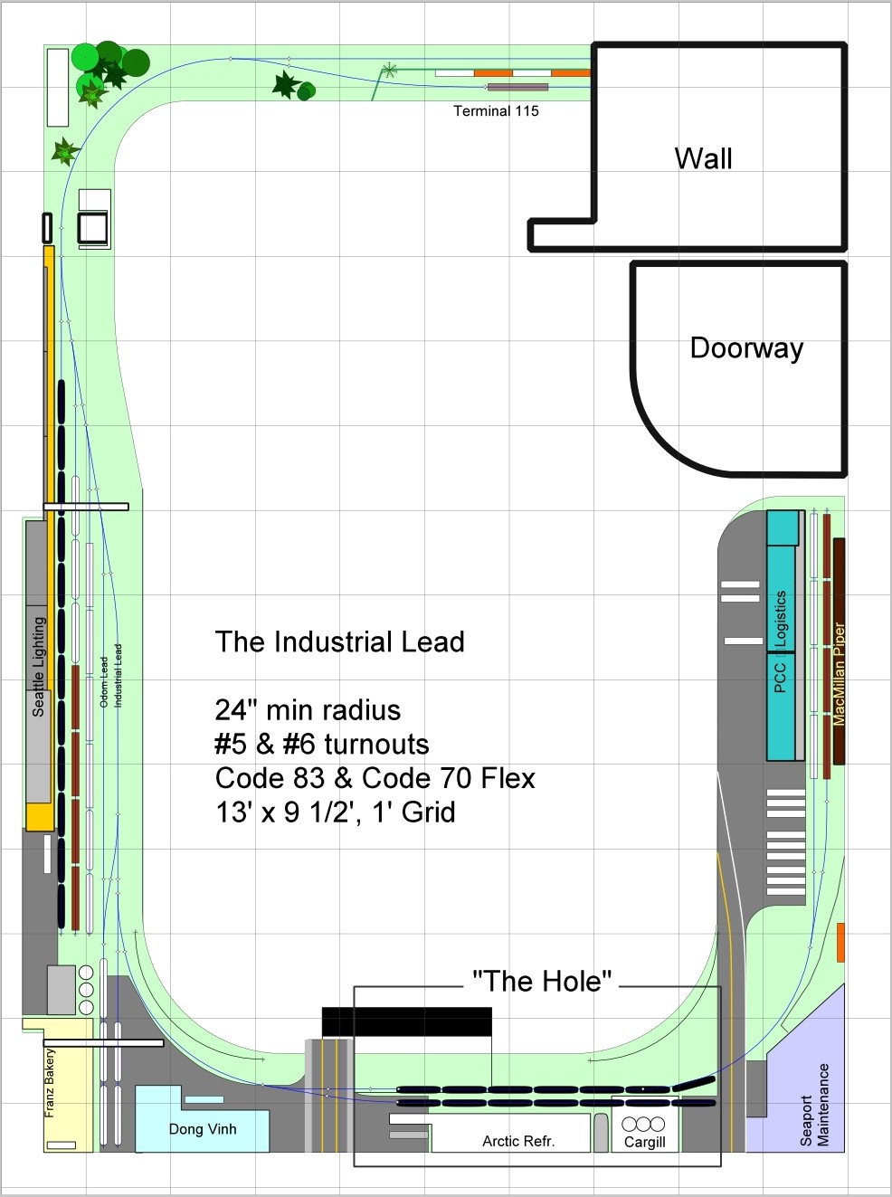 Track Plan 23 - The Industrial Lead