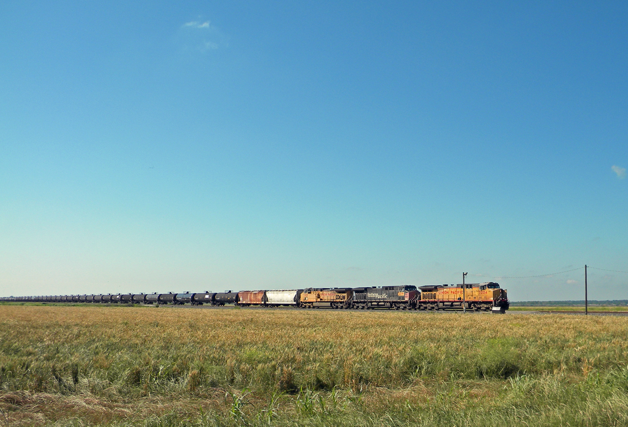 Train on the prairie